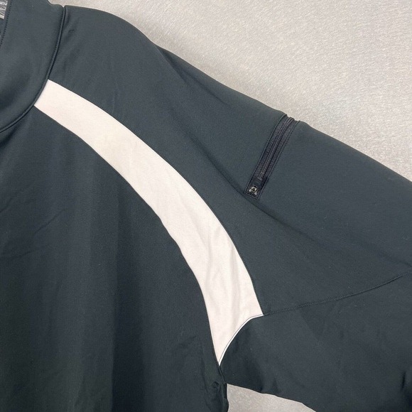 NWT Under Armour Jacket Mens XXL Black N White Colorblock  Full Zip Long Sleeve - Picture 5 of 12